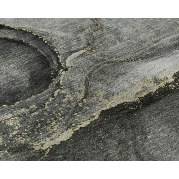 Dalyn Luxury Washable Odyssey OY14 Charcoal 3' x 5' Rug