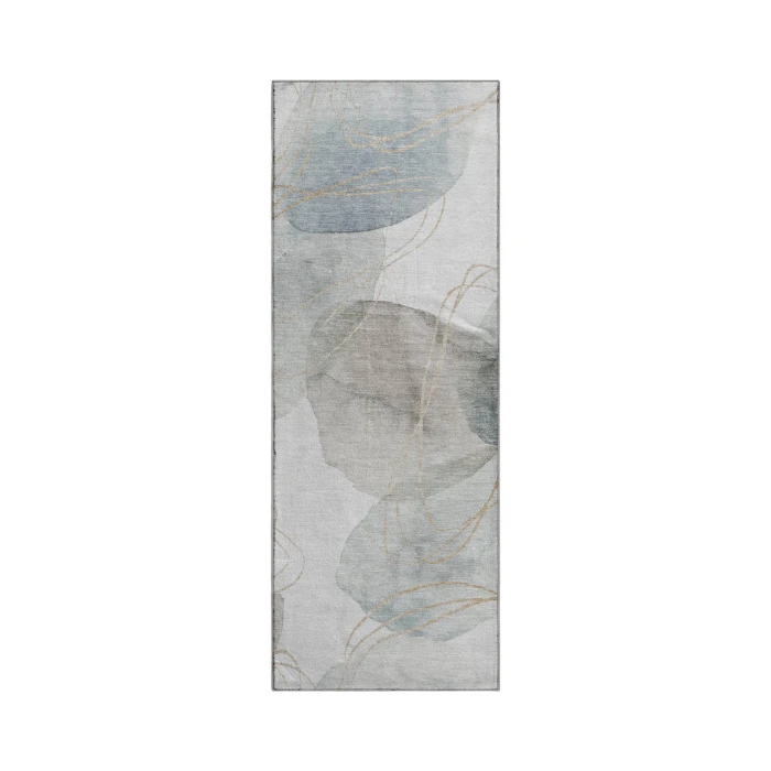 Dalyn Luxury Washable Odyssey OY15 Pearl 2'3" x 7'6" Runner Rug