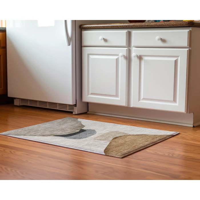 Dalyn Luxury Washable Odyssey OY17 Taupe 1'8" x 2'6" Rug