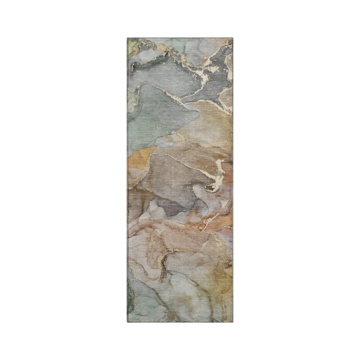 Dalyn Luxury Washable Odyssey OY1 Taupe 2'3" x 7'6" Runner Rug