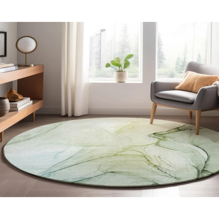 Dalyn Luxury Washable Odyssey OY2 Aloe 8' x 8' Round Rug