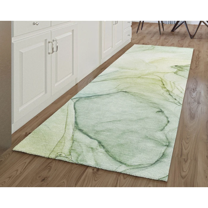 Dalyn Luxury Washable Odyssey OY2 Aloe 2'3" x 7'6" Runner Rug