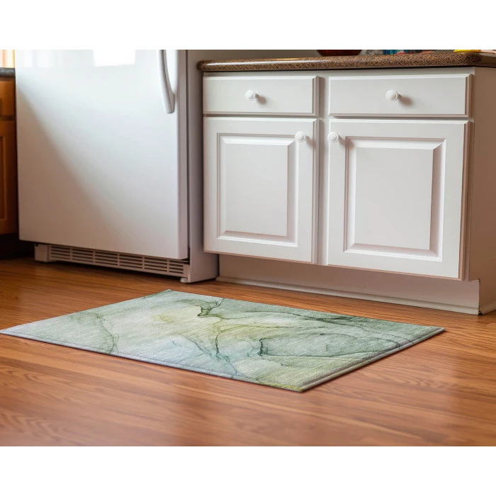 Dalyn Luxury Washable Odyssey OY2 Aloe 1'8" x 2'6" Rug
