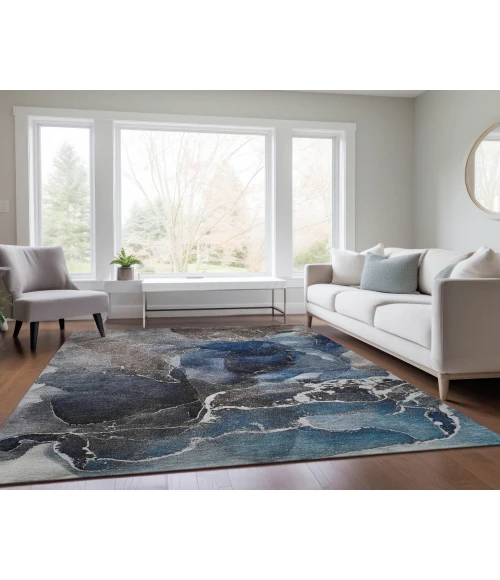 Dalyn Luxury Washable Odyssey OY3 Blue 5' x 7'6" Rug