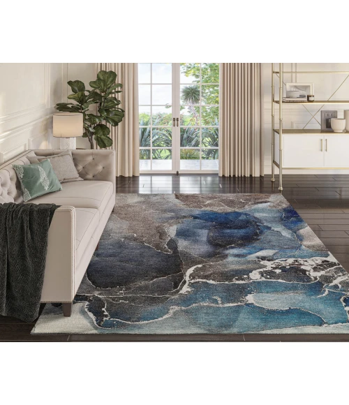 Dalyn Luxury Washable Odyssey OY3 Blue 5' x 7'6" Rug