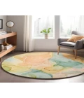 Dalyn Luxury Washable Odyssey OY4 Beige 8' x 8' Round Rug
