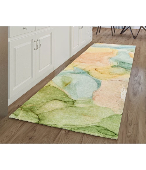 Dalyn Luxury Washable Odyssey OY4 Beige 2'3" x 7'6" Runner Rug