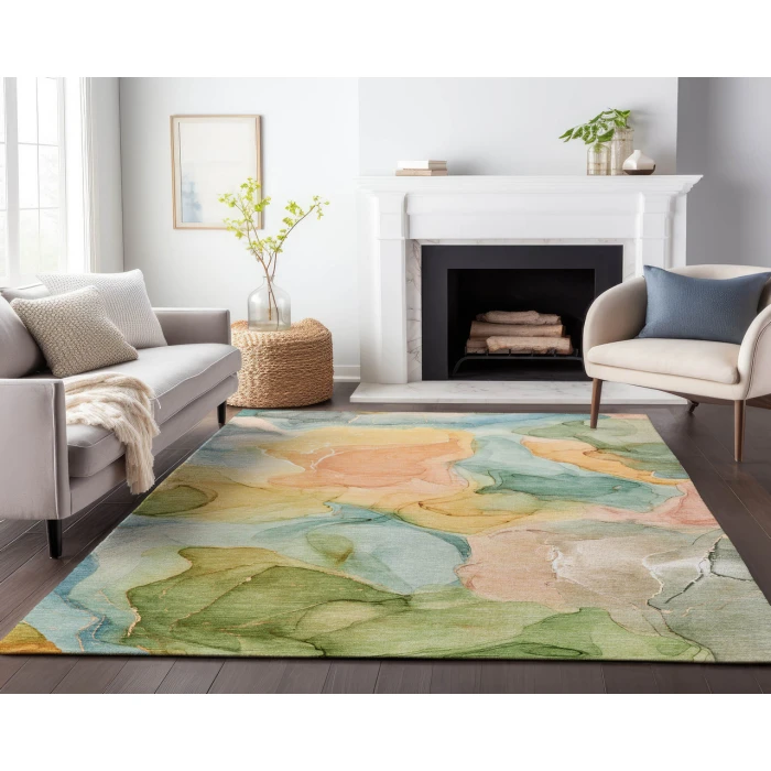 Dalyn Luxury Washable Odyssey OY4 Beige 2'6" x 3'10" Rug