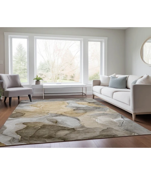 Dalyn Luxury Washable Odyssey OY4 Taupe 9' x 12' Rug