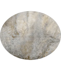 Dalyn Luxury Washable Odyssey OY5 Taupe 8' x 8' Round Rug