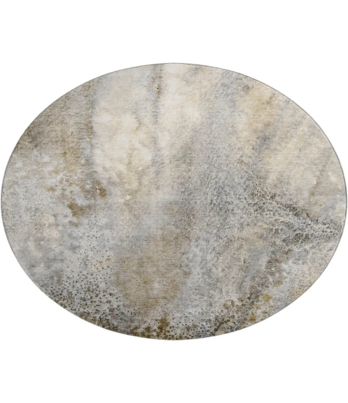 Dalyn Luxury Washable Odyssey OY5 Taupe 8' x 8' Round Rug