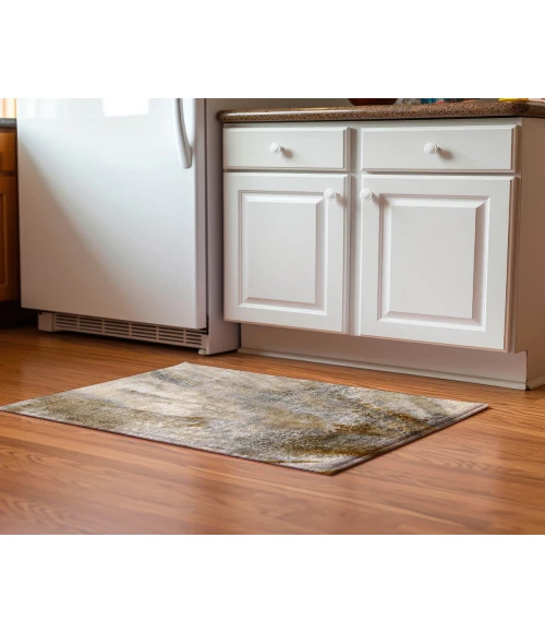 Dalyn Luxury Washable Odyssey OY5 Taupe 1'8" x 2'6" Rug