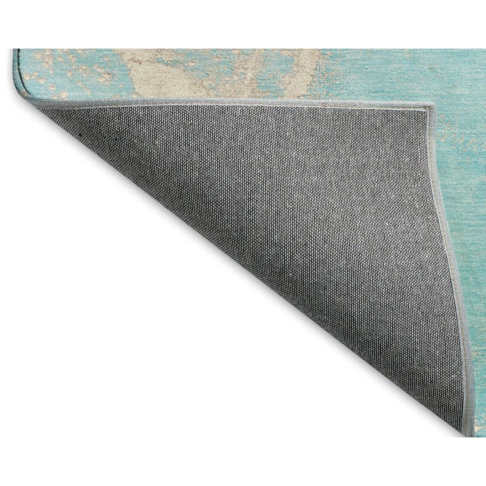 Dalyn Luxury Washable Odyssey OY7 Teal 8' x 8' Round Rug