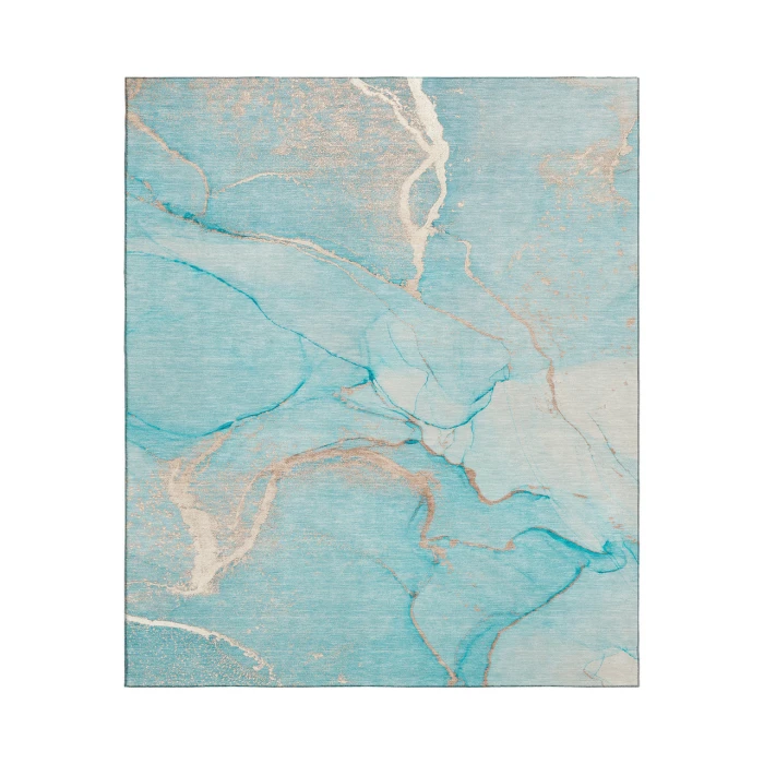 Dalyn Luxury Washable Odyssey OY7 Teal 8' x 10' Rug