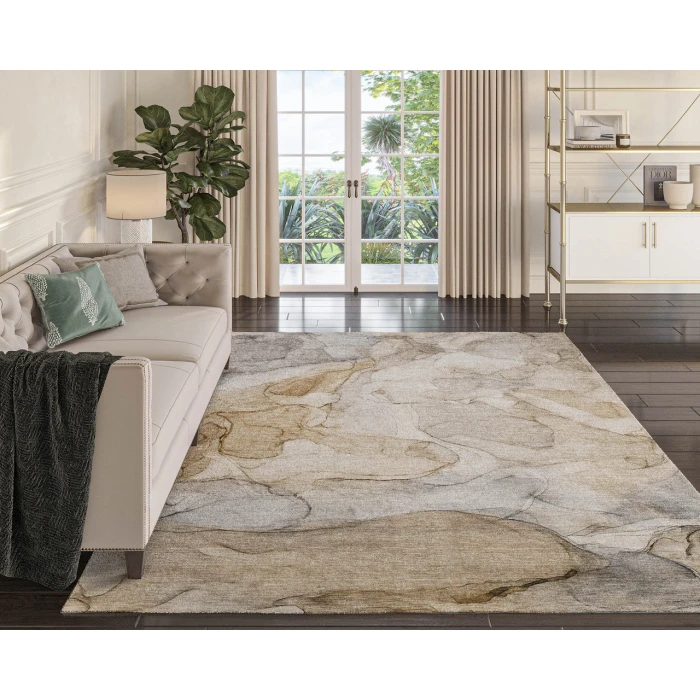 Dalyn Luxury Washable Odyssey OY8 Brown 3' x 5' Rug