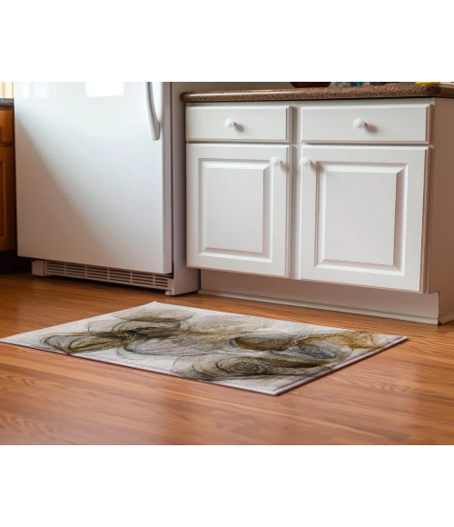 Dalyn Luxury Washable Odyssey OY9 Beige 1'8" x 2'6" Rug
