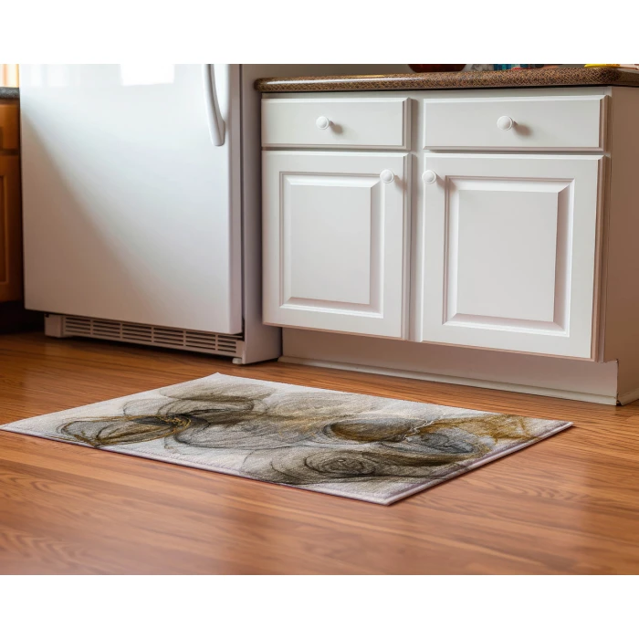 Dalyn Luxury Washable Odyssey OY9 Beige 1'8" x 2'6" Rug