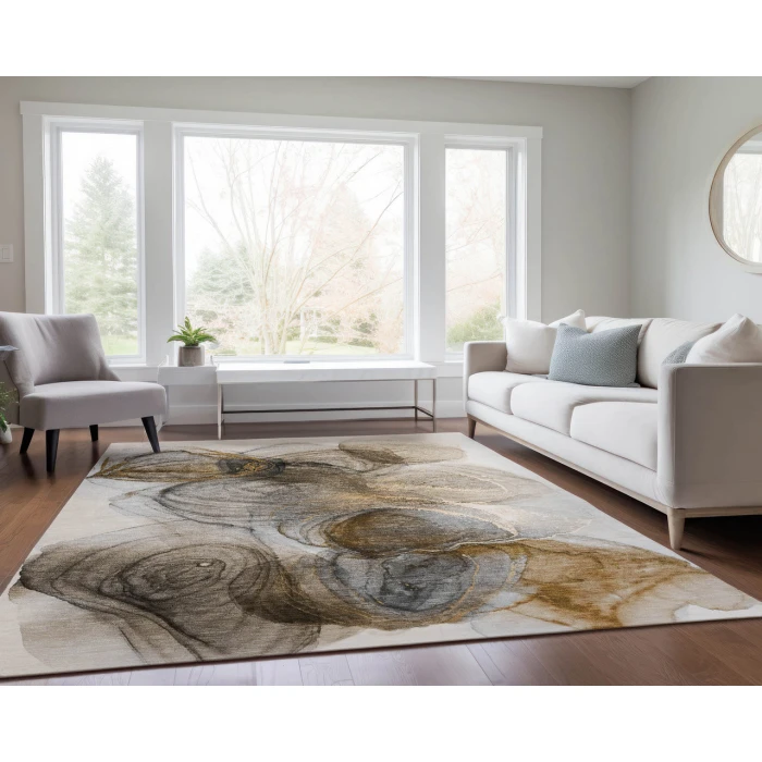 Dalyn Luxury Washable Odyssey OY9 Beige 10' x 14' Rug