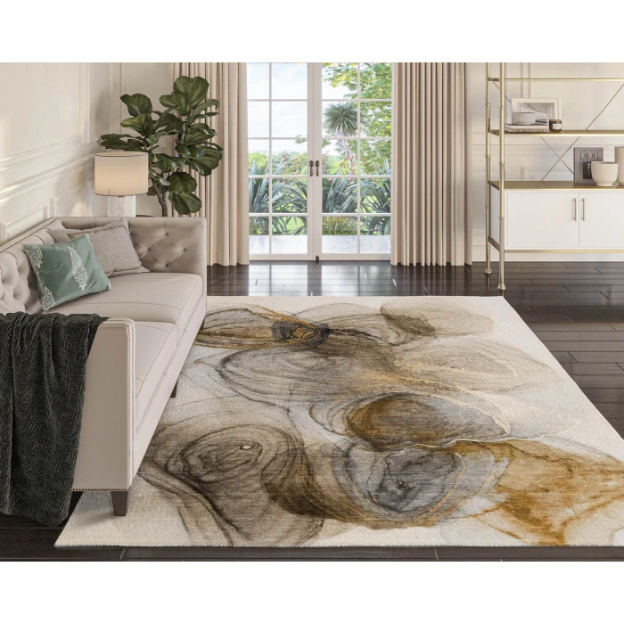 Dalyn Luxury Washable Odyssey OY9 Beige 10' x 14' Rug