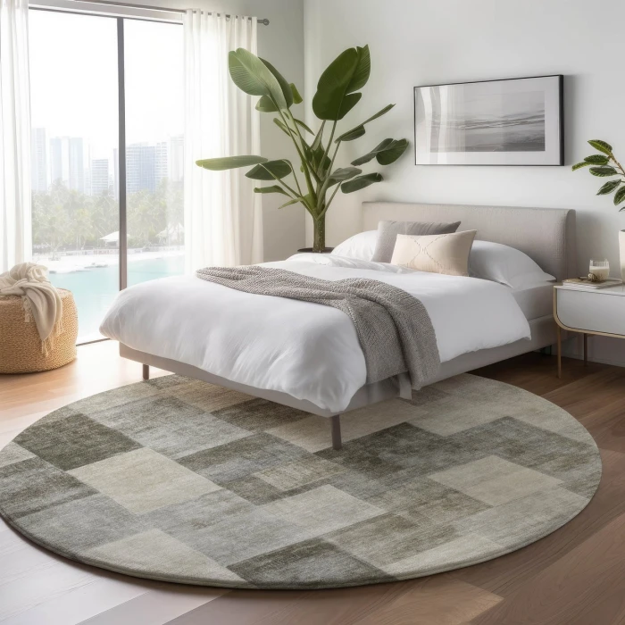 Dalyn Pacifica Brown PA12 8ft. x 8ft. Rug