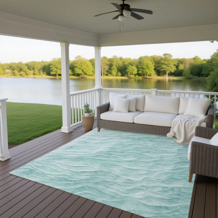 Dalyn Pacifica Teal PA1 8ft. x 10ft. Rug