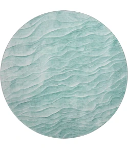 Dalyn Pacifica Teal PA1 8ft. x 8ft. Rug