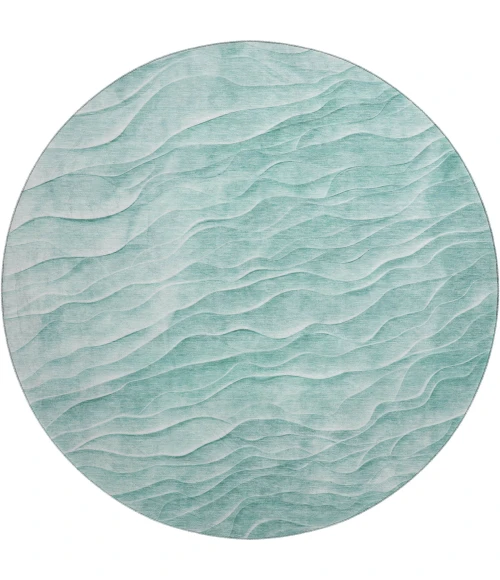 Dalyn Pacifica Teal PA1 8ft. x 8ft. Rug