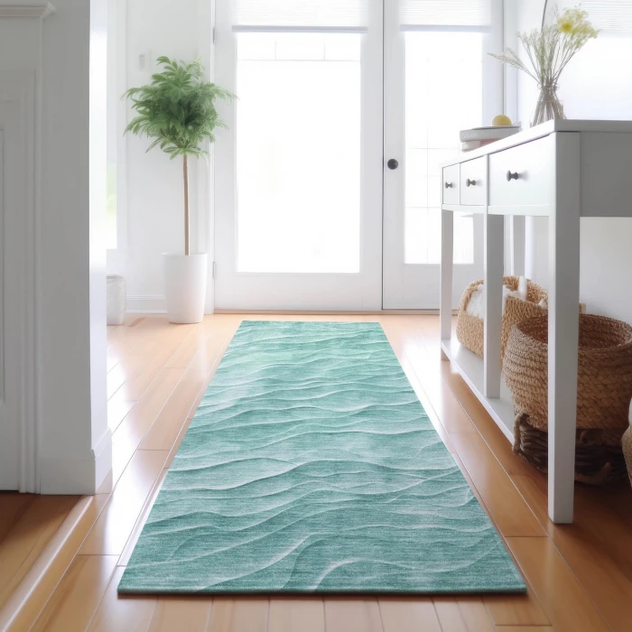 Dalyn Pacifica Teal PA1 2ft.3in. x 7ft.6in. Rug