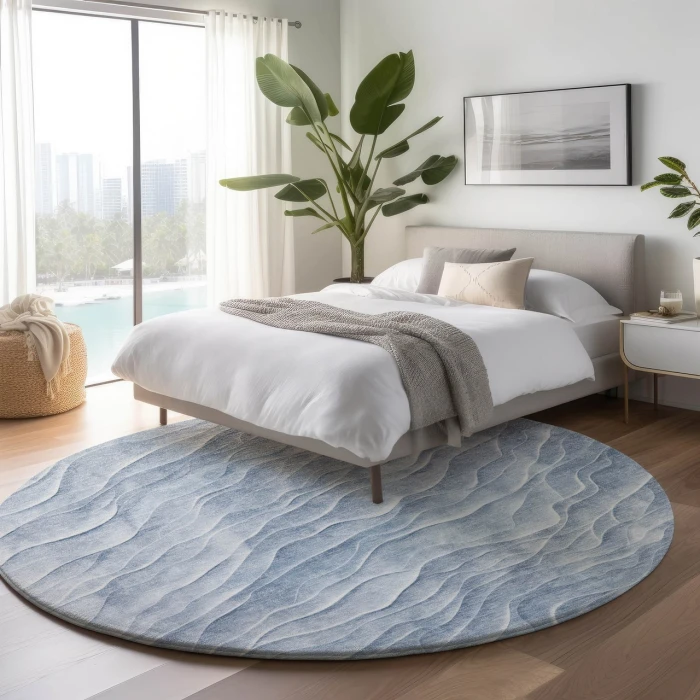 Dalyn Pacifica Blue PA1 8ft. x 8ft. Rug