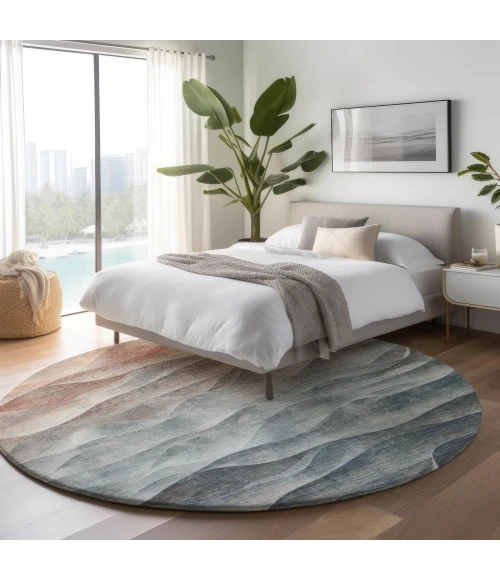 Dalyn Pacifica Teal PA2 8ft. x 8ft. Rug