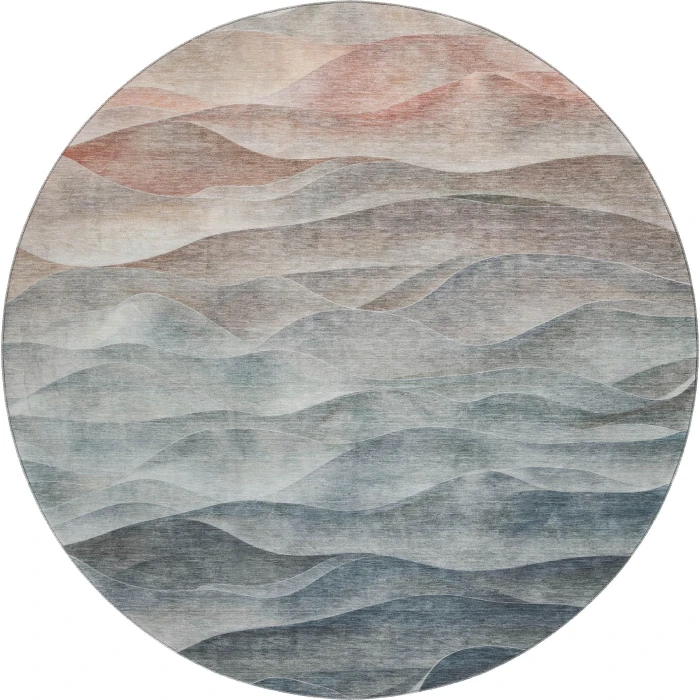 Dalyn Pacifica Teal PA2 8ft. x 8ft. Rug