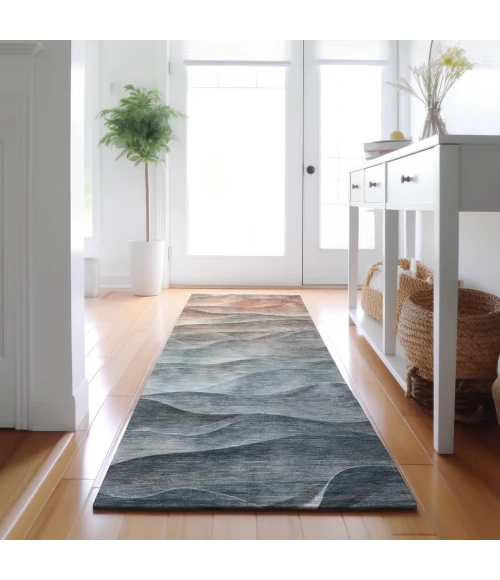 Dalyn Pacifica Teal PA2 2ft.3in. x 7ft.6in. Rug