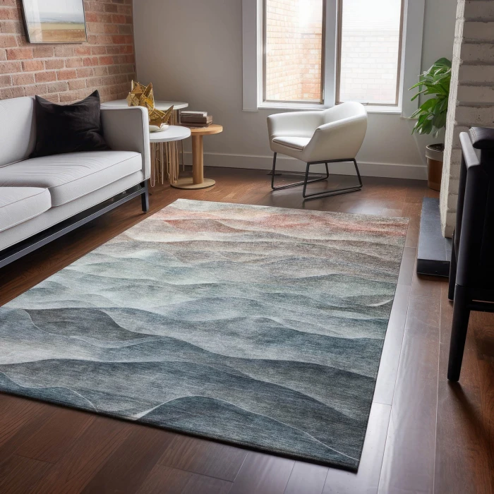 Dalyn Pacifica Teal PA2 10ft. x 14ft. Rug