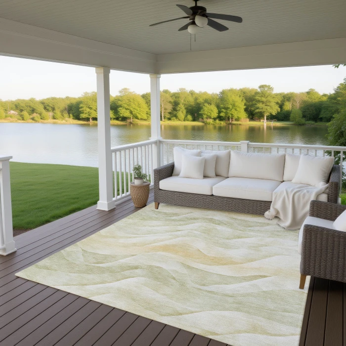 Dalyn Pacifica Green PA3 9ft. x 12ft. Rug