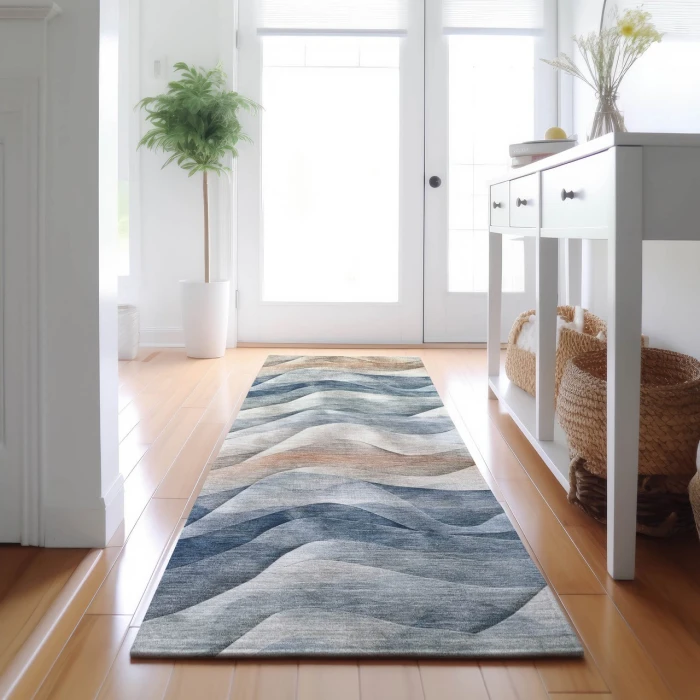 Dalyn Pacifica Blue PA3 2ft.3in. x 7ft.6in. Rug