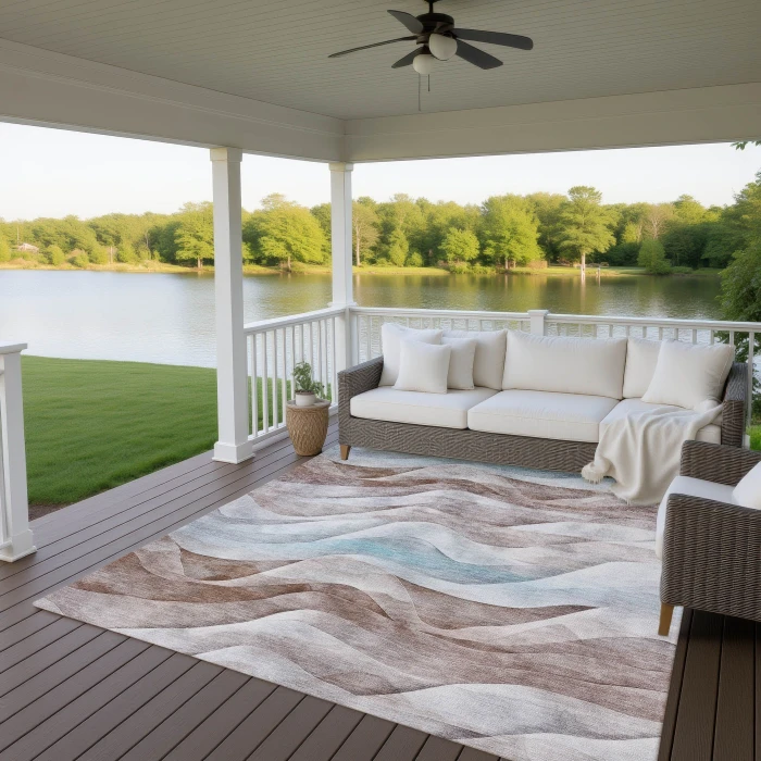 Dalyn Pacifica Brown PA3 10ft. x 14ft. Rug