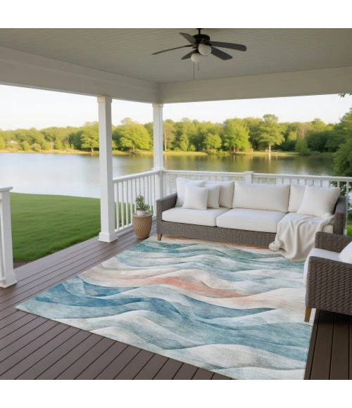 Dalyn Pacifica Teal PA3 9ft. x 12ft. Rug