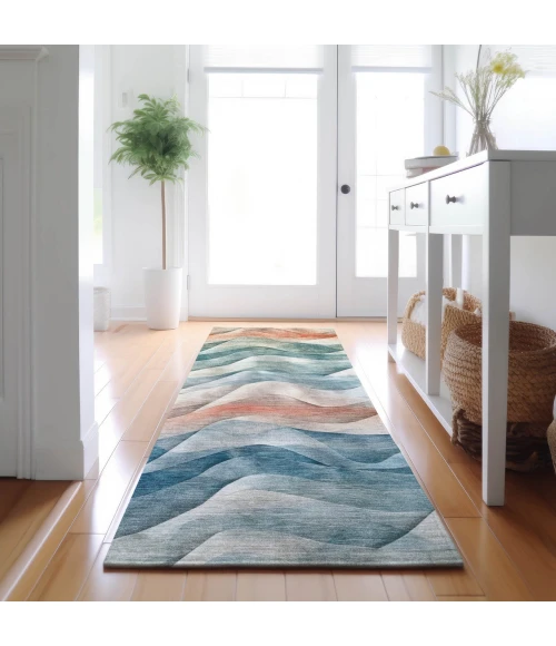 Dalyn Pacifica Teal PA3 2ft.3in. x 7ft.6in. Rug