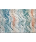 Dalyn Pacifica Teal PA3 1ft.8in. x 2ft.6in. Rug