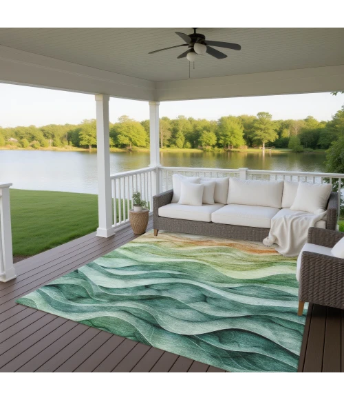 Dalyn Pacifica Teal PA4 5ft. x 7ft.6in. Rug