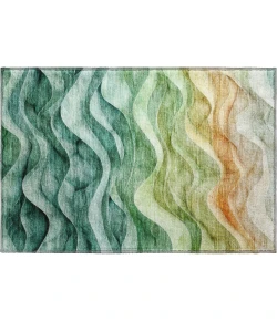 Dalyn Pacifica Teal PA4 1ft.8in. x 2ft.6in. Rug