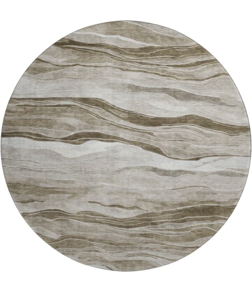 Dalyn Pacifica Brown PA6 8ft. x 8ft. Rug