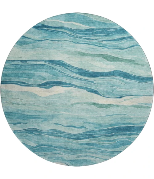 Dalyn Pacifica Teal PA6 8ft. x 8ft. Rug