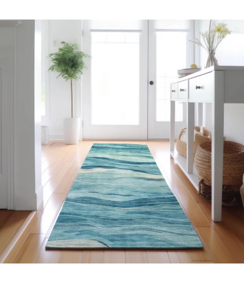 Dalyn Pacifica Teal PA6 2ft.3in. x 7ft.6in. Rug