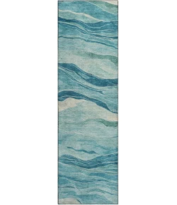 Dalyn Pacifica Teal PA6 2ft.3in. x 7ft.6in. Rug