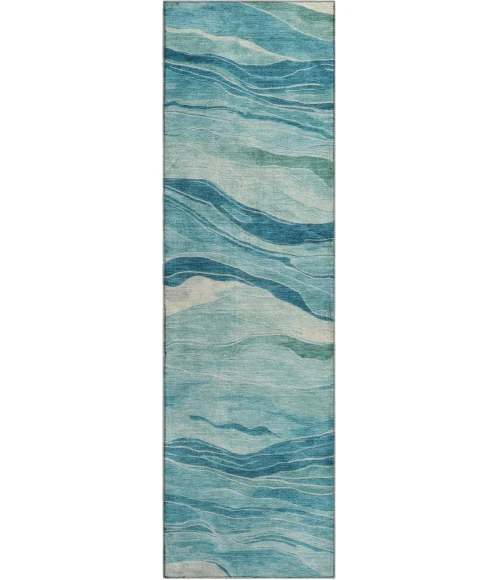 Dalyn Pacifica Teal PA6 2ft.3in. x 7ft.6in. Rug