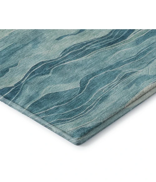 Dalyn Pacifica Teal PA6 8ft. x 8ft. Rug