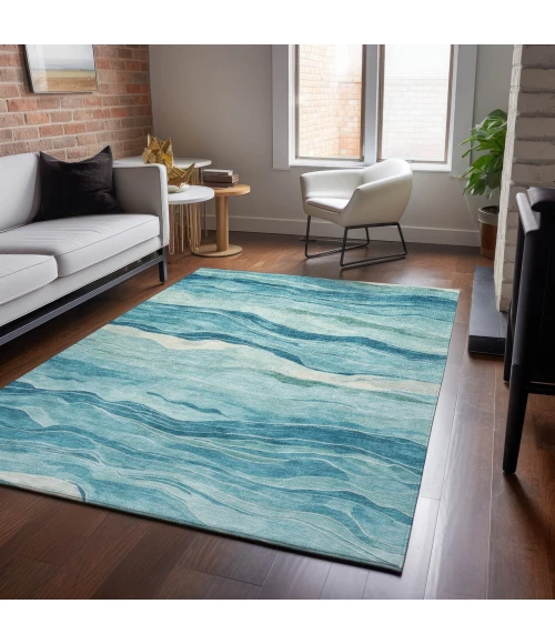 Dalyn Pacifica Teal PA6 5ft. x 7ft.6in. Rug