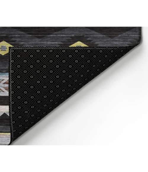 Dalyn Indoor/Outdoor Phoenix PH3 Black Washable 2'6" x 3'10" Rug