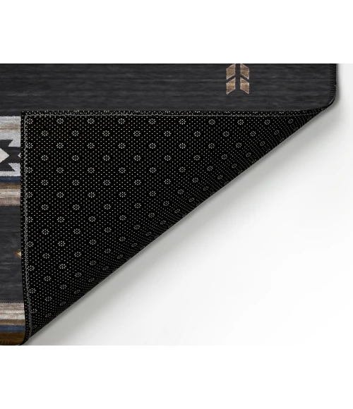 Dalyn Indoor/Outdoor Phoenix PH4 Black Washable 2'6" x 3'10" Rug